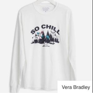 Very Bradley Long Sleeve Tee. So Chill Merry Mischief Pattern